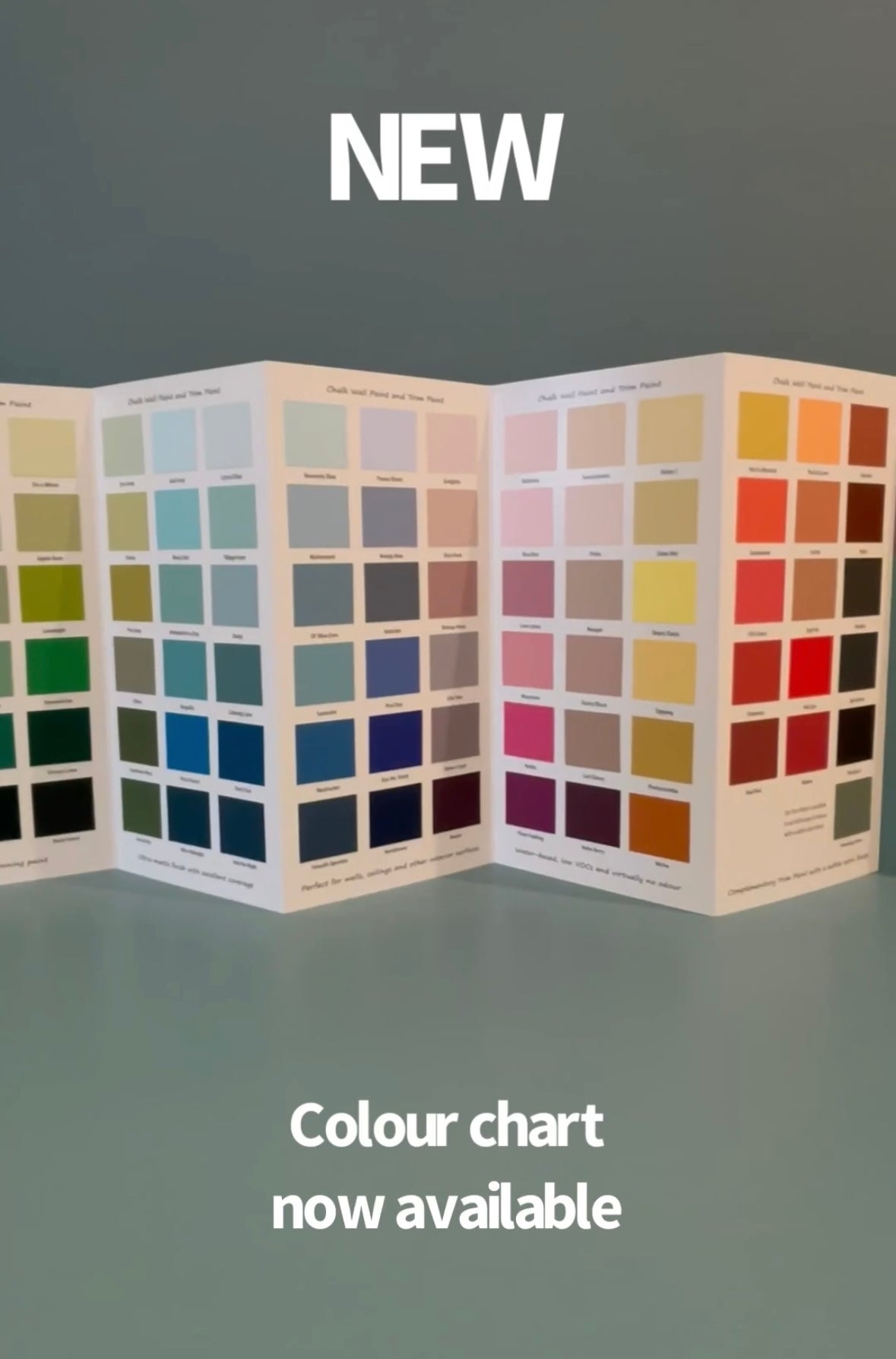 NEW Frenchic Colour Chart for Wall Paint and Trim Paint