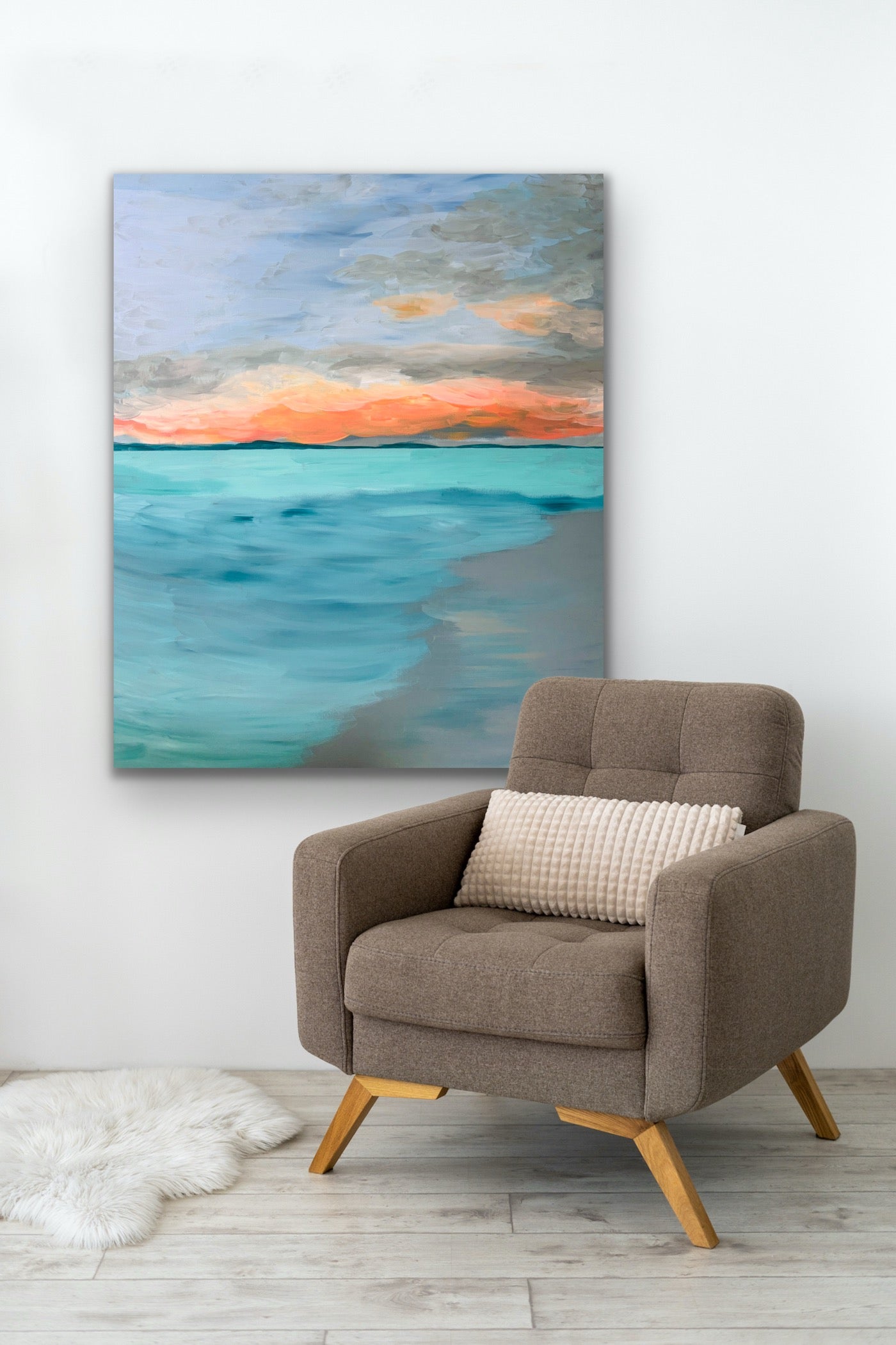 'If The Sky Was Blue' Art Canvas- original art size 100cm x 120cm