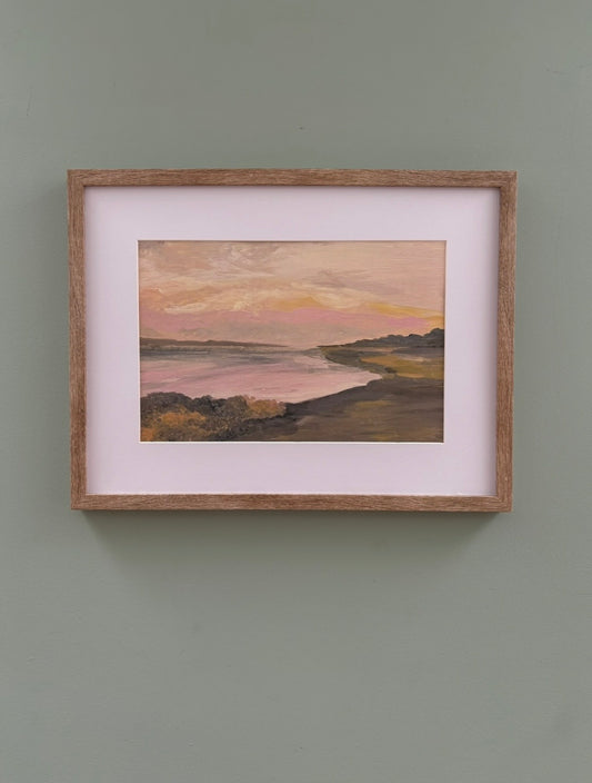 Hengistbury Peace Art Print A4 size (unframed)