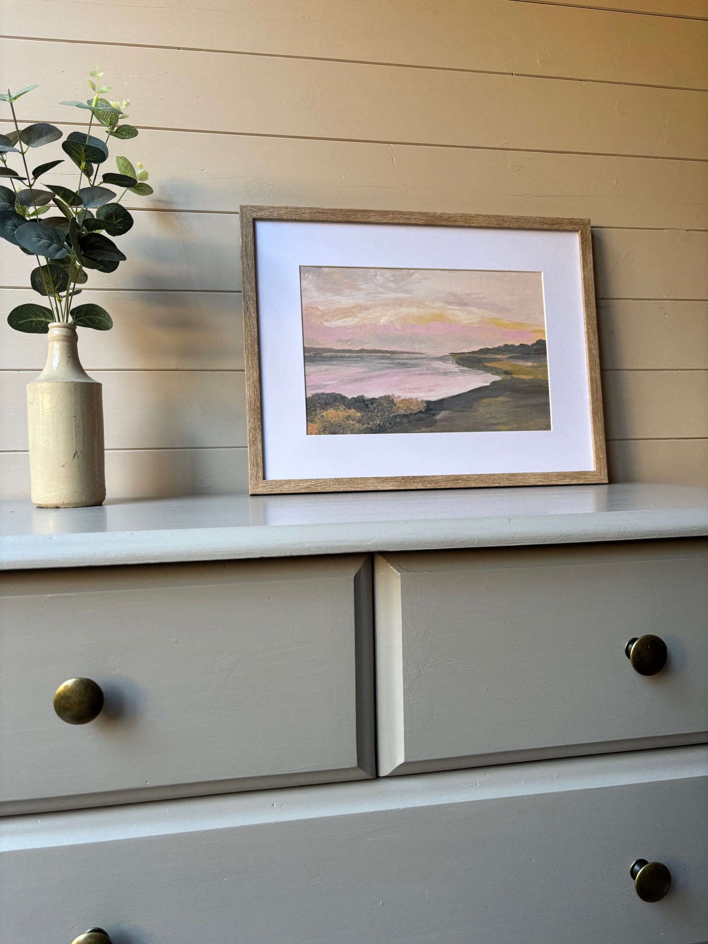 Hengistbury Peace Art Print A4 size (unframed)