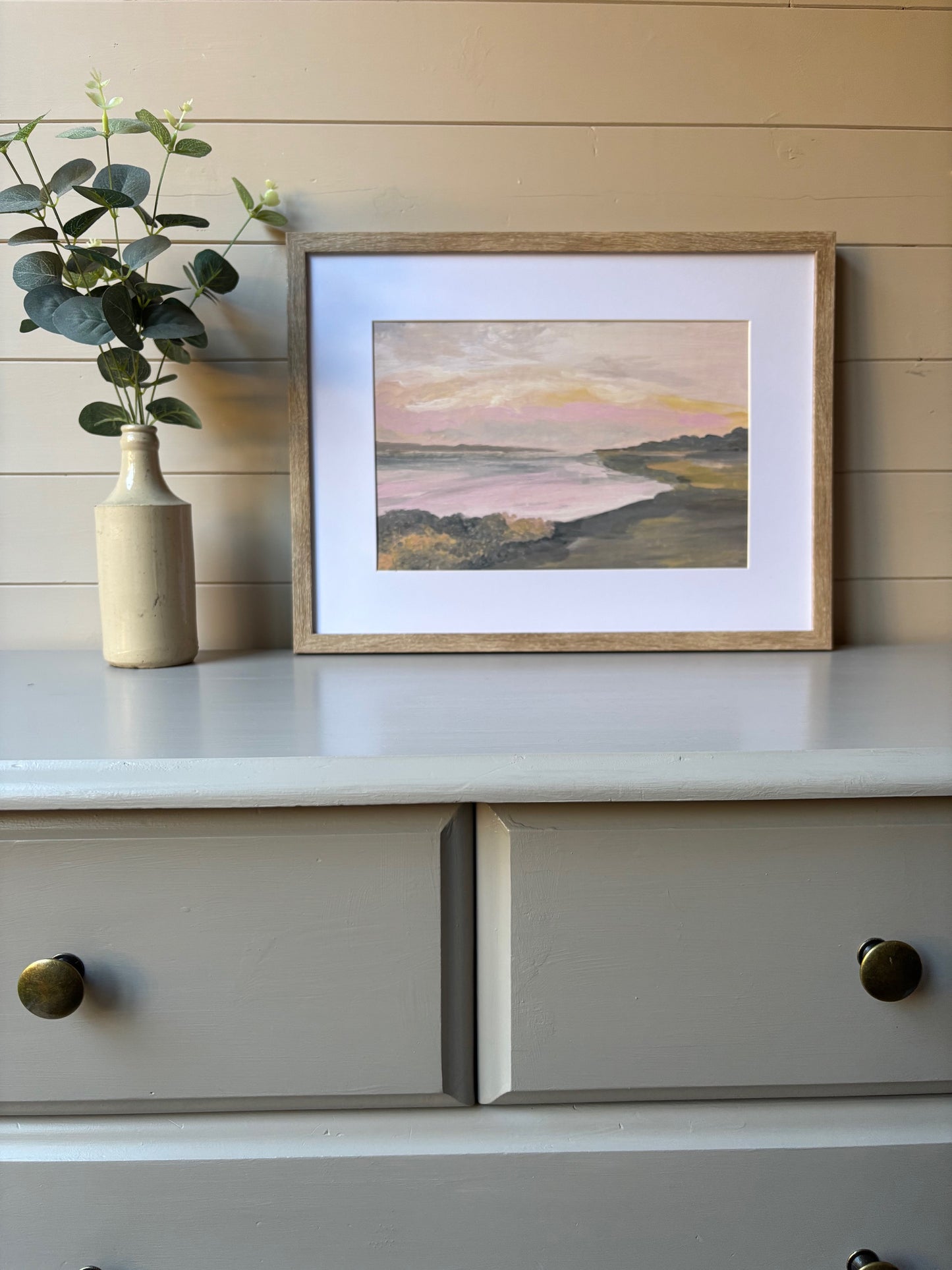 Hengistbury Peace Art Print A4 size (unframed)