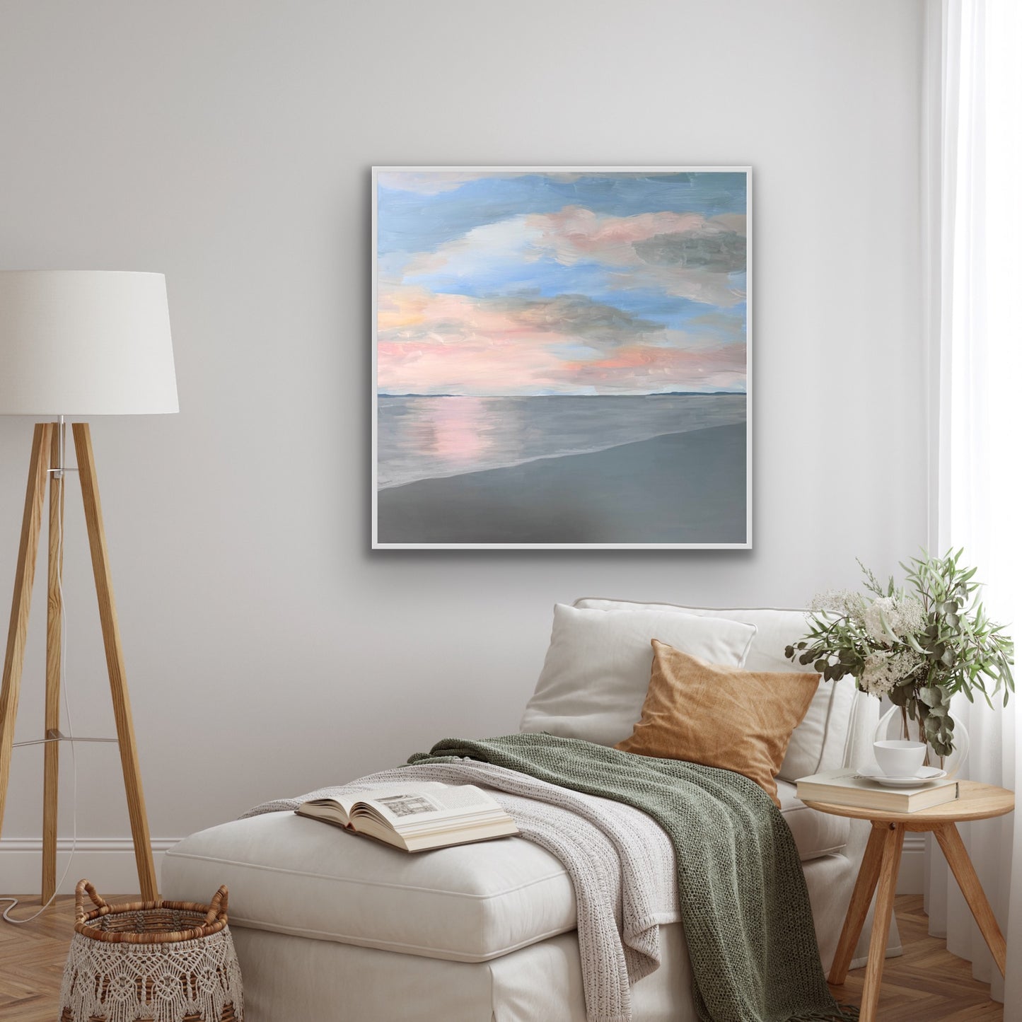 'What's For You Won't Go By You' Art Canvas- original art size 100cm x 100cm.  Unframed.