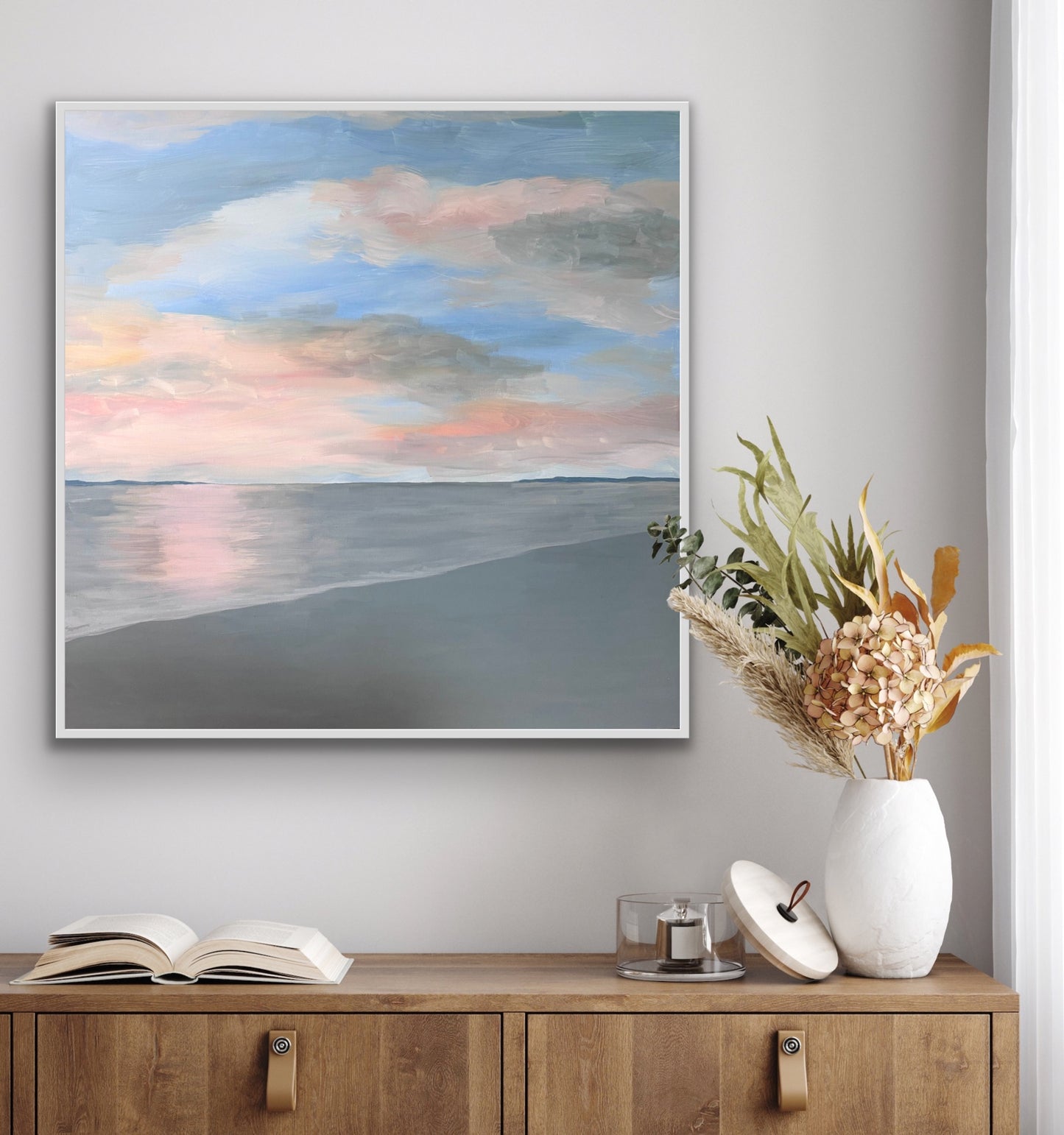 'What's For You Won't Go By You' Art Canvas- original art size 100cm x 100cm.  Unframed.