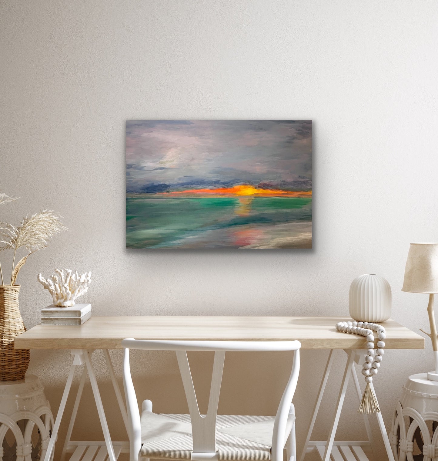 'Optimism' Art Canvas- original art size 84cm x 59cm.  Unframed.