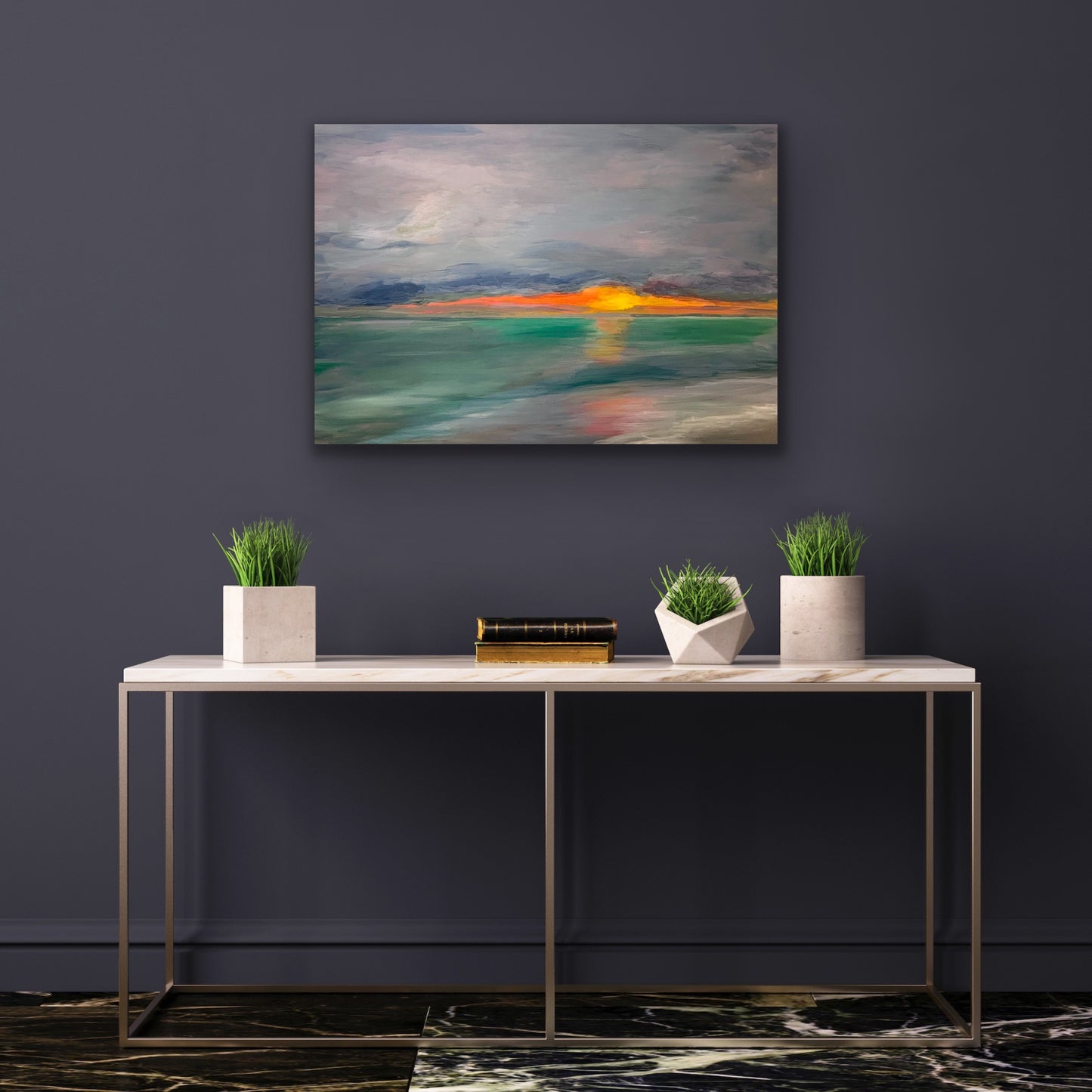 'Optimism' Art Canvas- original art size 84cm x 59cm.  Unframed.