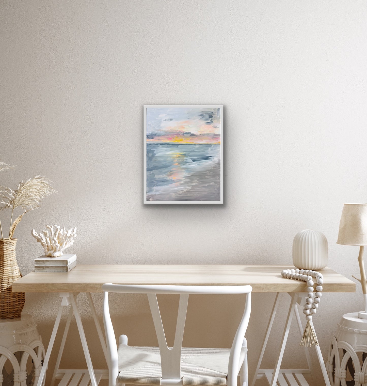 'I Will Return' Art Canvas- original art size 50cm x 40cm.  Framed