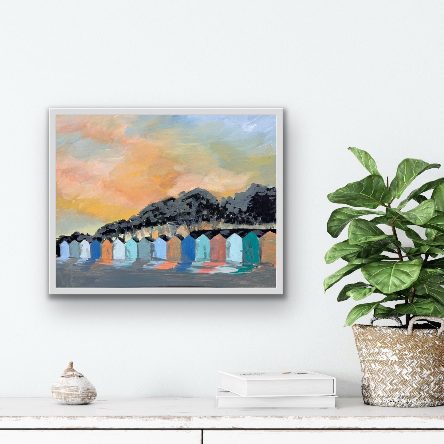 'Sundae Monday' Original Art Canvas 50cm x 40cm. Unframed