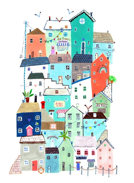 Seaside Houses Print